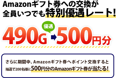 Amazonギフト券 プレゼントキャンペーン